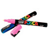 Pochette de 8 marqueurs Posca pointe fine ogive assortis