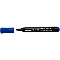 Marqueur permanent pointe ogive bleu