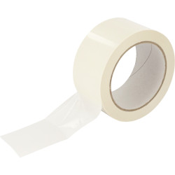 Lot de 6 rouleaux adhésifs en PVC blanc 66mx50mm