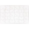 Lot de 10 puzzles blancs 30 pièces à décorer