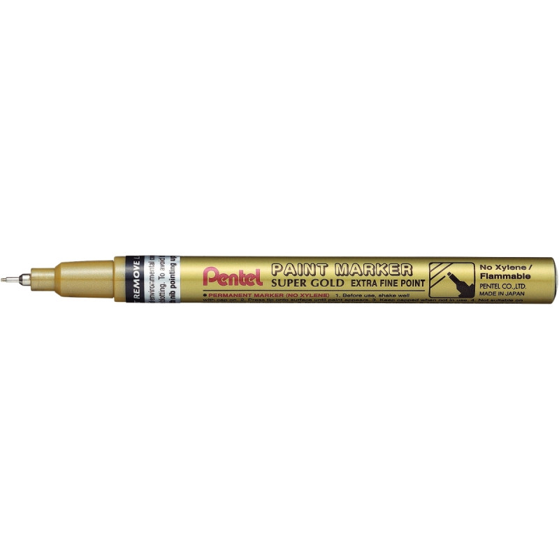 Marqueur peinture permanent extra fin or