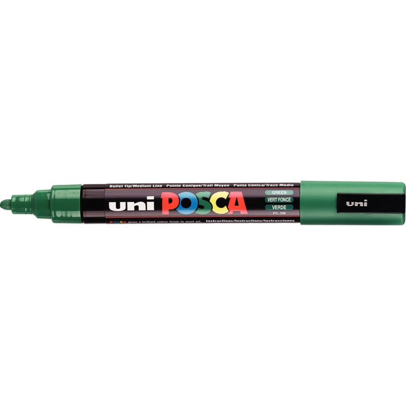 Marqueur Posca pointe moyenne ogive vert foncé