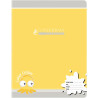 Piqûre 32 pages 17x22 cm, réglure seyès 4 mm