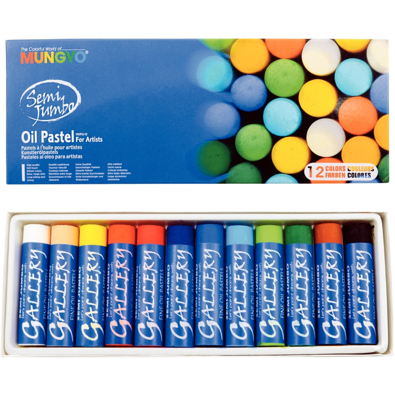 Boîte de 12 pastels à l'huile Mini Artist Jumbo