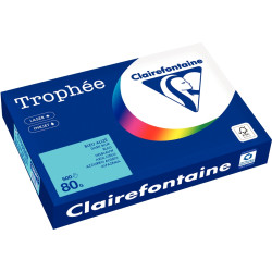 Ramette de 500 feuilles format A3 80g bleu alizé CLAIREFONTAINE