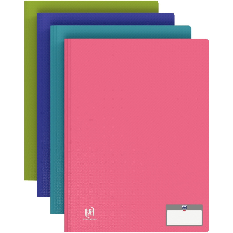 Carton de 10 protège-documents MEMPHIS 40 pochettes fixes 80 vues coul