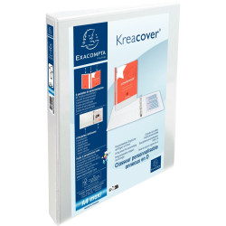 Classeur personnalisable KREACOVER format A4+, 4 anneaux diamètre 20 m
