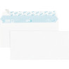 Paquet de 100 enveloppes blanches 110x220mm 80g bande siliconée