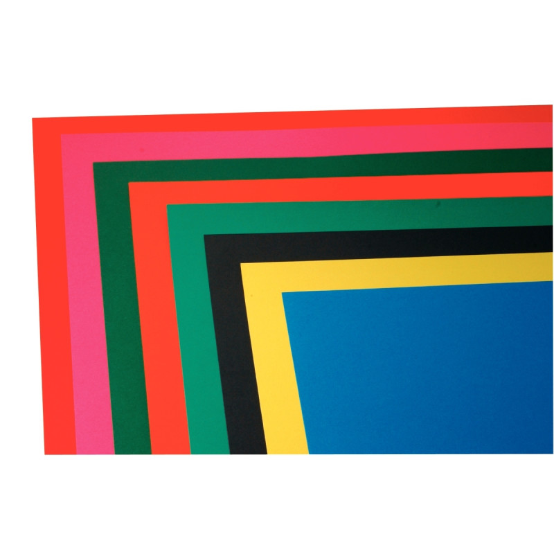 Paquet de 25 feuilles CARTADOR 270g 50x65cm assortis