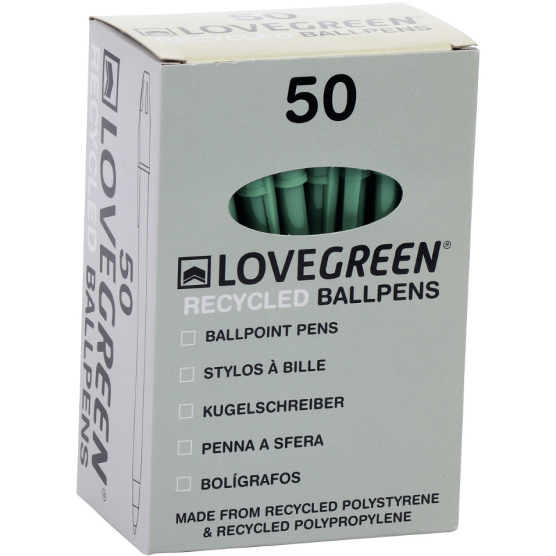 Boite de 50 stylos Lovegreen vert