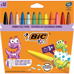 Lot de 12 pochettes de 12 feutres Visacolor XL dont 2 gratuites