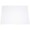Paquet de 5 feuilles de carton épais, 2 côtés blancs, format 50 x 65 c