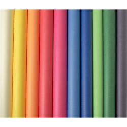 Boîte de 10 rouleaux de papier kraft format 3 x 0,70 m couleurs assort