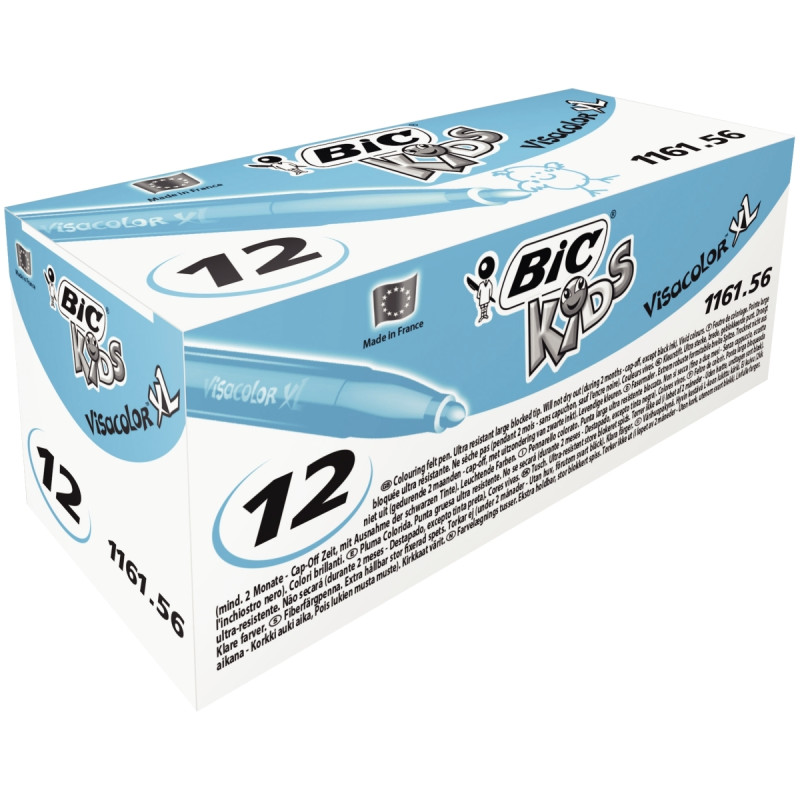 Boîte de 12 feutres Visacolor XL bleu clair
