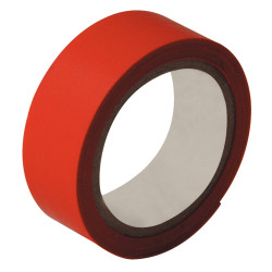 Rouleau adhésif toilé 19mmx2,7m coloris rouge- Pour tous travaux de ré