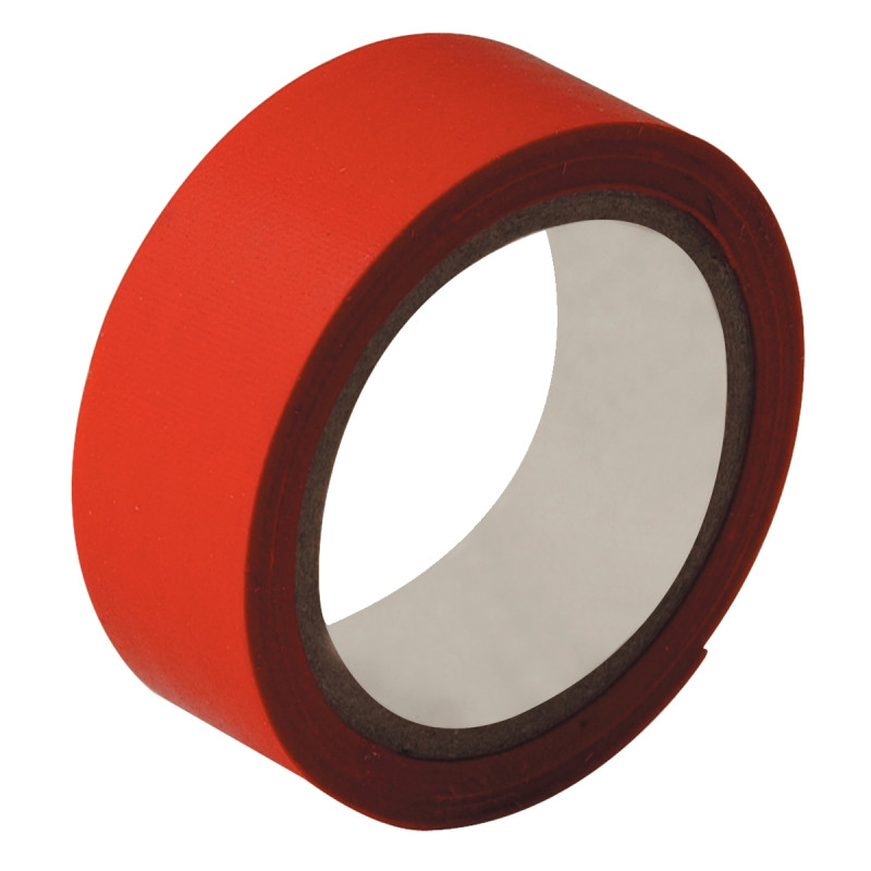 Rouleau adhésif toilé 19mmx2,7m coloris rouge- Pour tous travaux de ré