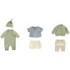 Lot de 3 tenues garçons pour poupées 30/32 cm