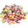 Sac de 300 perles en forme de fruit en pâte de polymère assortis