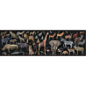 Puzzle panoramique 200 pièces, les animaux menacés