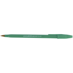 Stylo bille Lovegreen pointe moyenne vert