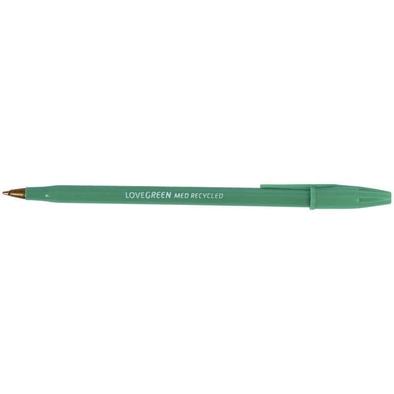 Stylo bille Lovegreen pointe moyenne vert