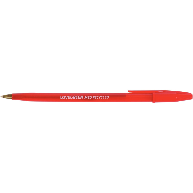 Stylo bille Lovegreen pointe moyenne rouge