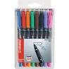 Pochette de 8 feutres OhPen permanent 0,7mm assortis