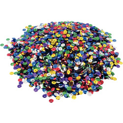 Pot de 178 grammes de sequins ronds incurvés, perforés diamètre 7 mm,