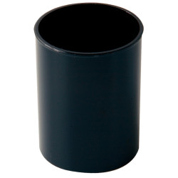 Pot à crayons en plastique noir