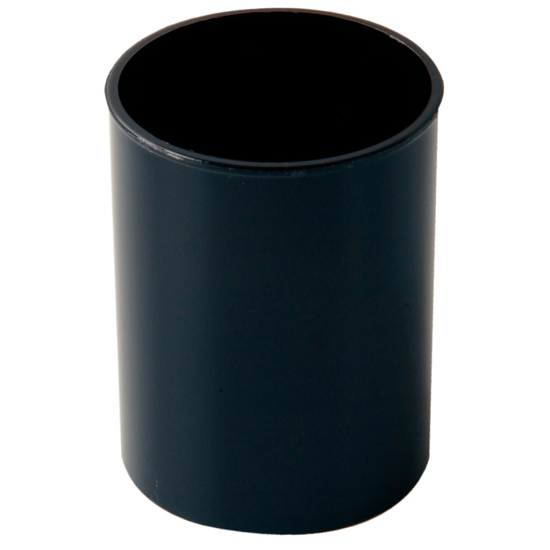 Pot à crayons en plastique noir