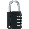Cadenas à combinaison 4 chiffres noir