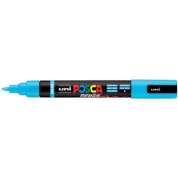 Marqueur Posca pointe moyenne Brush bleu clair