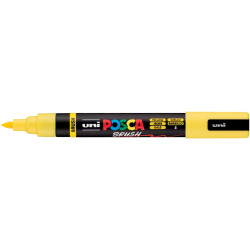 Marqueur Posca pointe moyenne Brush jaune