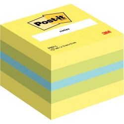 Mini cube post-it de 400 feuilles notes repositionnables, 51 x 51 mm,