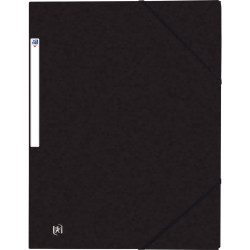 Chemise 3 rabats à élastiques TOP FILE+ en carte lustrée 4/10ème 390g,