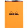 Bloc-notes à reliure intégrale RHODIA orange, format A5, 160 pages, qu