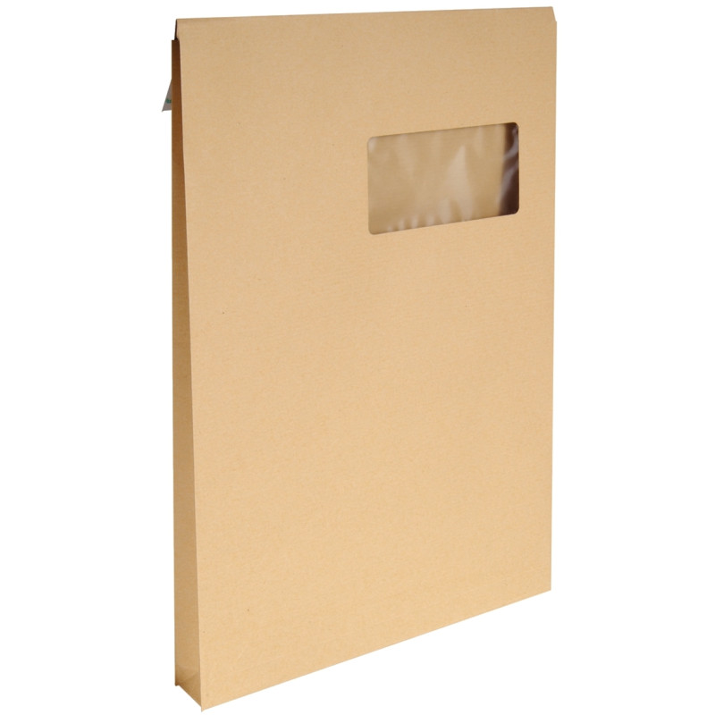 Paquet de 50 pochettes kraft 229x324mm 120g soufflet 30mm bande silico