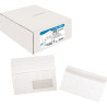 Boite de 500 enveloppes blanches 110x220mm 80g bande siliconée fenêtre
