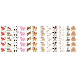 Pochette de 420 gommettes fantaisies assorties