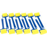Paquet de 12 rouleaux à peindre en mousse 45 mm avec manche en plastiq