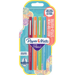 Blister de 4 feutres Flair Fun assortis