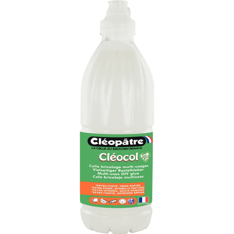 Flacon de colle 1Kg vinylique Cléocol