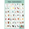 Poster en PVC 76x52cm premier alphabet