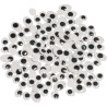 Sachet de 150 yeux mobiles adhésifs ovales