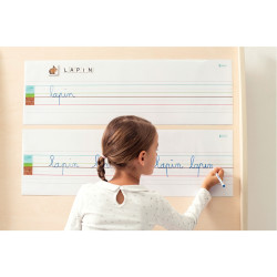 Lot de 2 bandes lignées repositionnables