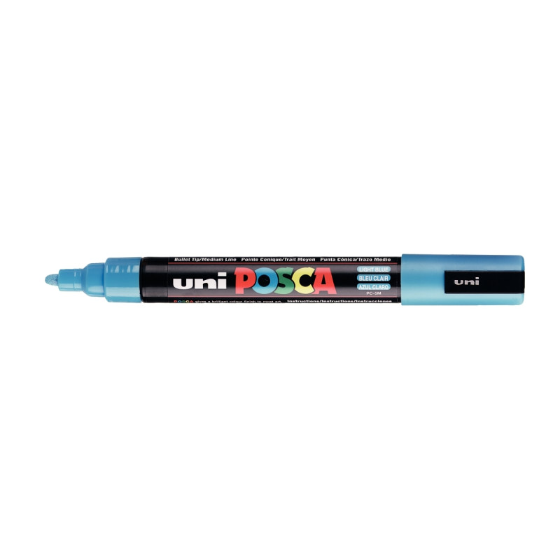 Marqueur Posca pointe moyenne ogive bleu clair