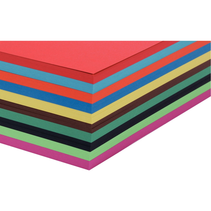 Paquet de 250 feuilles CARTA 270g 21x29,7cm assortis
