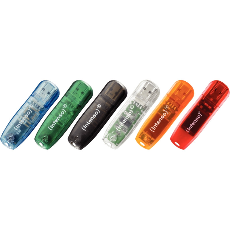 Clé USB 2,0 Intenso Rainbow 128 Go