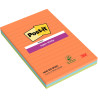 Paquet de 3 blocs Notes Super Sticky de 45 feuilles lignées, format 10