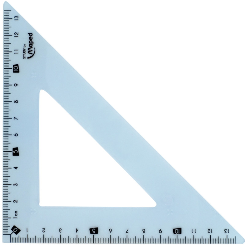 Equerre 45° 21cm incassable STUDY